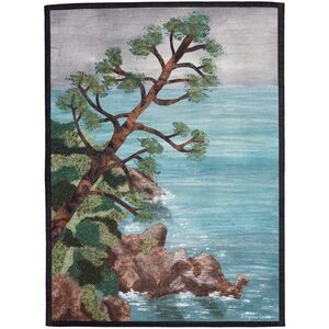 ADRIATIC ÉTUDE - original mixed media textile wall hanging - New